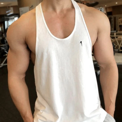 2023 Muškarci Fitness Gyms Tank Workout Majica bez rukava Pamučni prsluk za trčanje u teretani Bodybuilding potkošulja Muške Stringer Fitness majice bez rukava