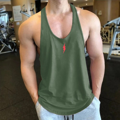 2023 Muškarci Fitness Gyms Tank Workout Majica bez rukava Pamučni prsluk za trčanje u teretani Bodybuilding potkošulja Muške Stringer Fitness majice bez rukava
