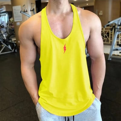 2023 Muškarci Fitness Gyms Tank Workout Majica bez rukava Pamučni prsluk za trčanje u teretani Bodybuilding potkošulja Muške Stringer Fitness majice bez rukava