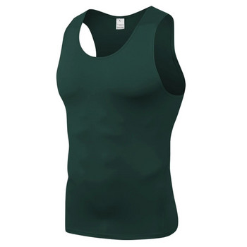 Ανδρικό αμάνικο πουκάμισο Αθλητικό μπλουζάκι φανελάκι Προπόνηση για τρέξιμο T-shirt Quick Dry Slim Fit Tank Top Sweat Men Fitness Αμάνικο
