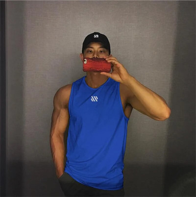 2024 Muške fitness dvorane Majica bez rukava Muški fitness majica bez rukava Muški mrežasti prozračni Sportski prsluk Potkošulja Gyms Prsluk za trčanje muškarci