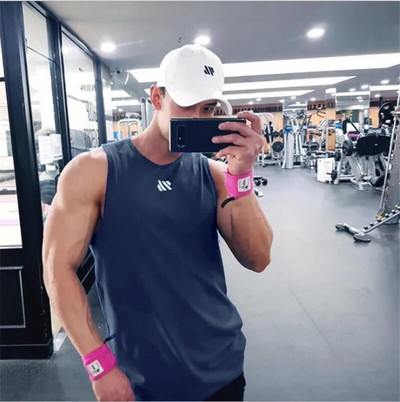 2024 Muške fitness dvorane Majica bez rukava Muški fitness majica bez rukava Muški mrežasti prozračni Sportski prsluk Potkošulja Gyms Prsluk za trčanje muškarci