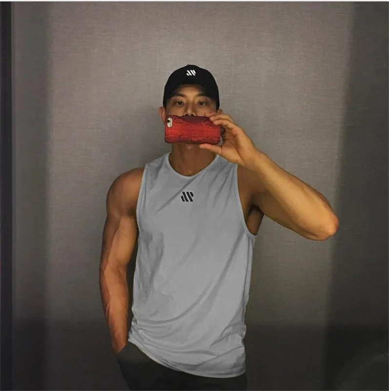 2024 Muške fitness dvorane Majica bez rukava Muški fitness majica bez rukava Muški mrežasti prozračni Sportski prsluk Potkošulja Gyms Prsluk za trčanje muškarci