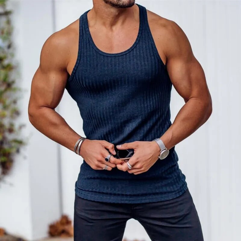 Terepszínű mellény Férfi Gyorsan száradó edzőtermi Ruházat Testépítés Futás Tankfelső Edzés Ujjatlan póló Nyári Fitness Férfi Mellény