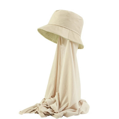 Мюсюлманско трико Хиджаб с кофа Шапка Летен сенник Забрадка Шапки за глава За жени Слънчев плаж Рибарска шапка на открито