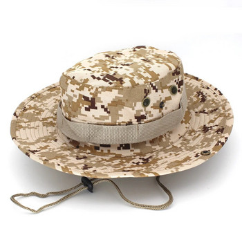 Шапка Bucket Safari Boonie Hat Мъжка Панама Риболовна Памучна Унисекс Дамска Лятна Ловна Боб Слънцезащитна Армейска Boonie Шапки