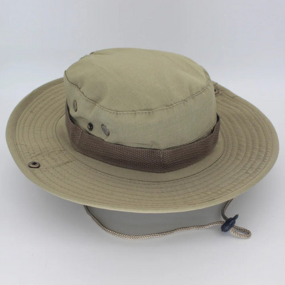 Bucket Hat Safari Boonie šešir Muški Panama Pamuk za ribolov na otvorenom Unisex Ženski ljetni Lovački Bob Zaštita od sunca Vojni Boonie šeširi