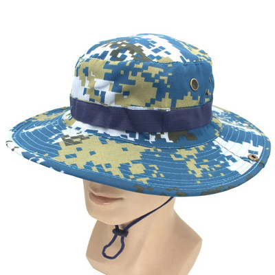 Bucket Hat Safari Boonie šešir Muški Panama Pamuk za ribolov na otvorenom Unisex Ženski ljetni Lovački Bob Zaštita od sunca Vojni Boonie šeširi