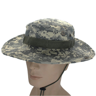 Bucket Hat Safari Boonie šešir Muški Panama Pamuk za ribolov na otvorenom Unisex Ženski ljetni Lovački Bob Zaštita od sunca Vojni Boonie šeširi
