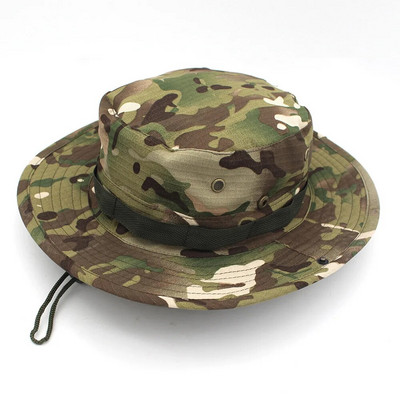 Bucket Hat Safari Boonie šešir Muški Panama Pamuk za ribolov na otvorenom Unisex Ženski ljetni Lovački Bob Zaštita od sunca Vojni Boonie šeširi