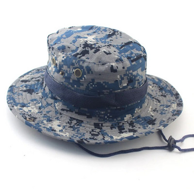 Bucket Hat Safari Boonie šešir Muški Panama Pamuk za ribolov na otvorenom Unisex Ženski ljetni Lovački Bob Zaštita od sunca Vojni Boonie šeširi