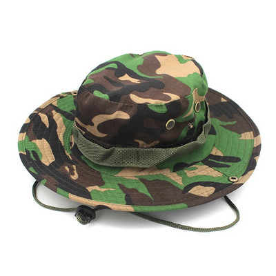 Bucket Hat Safari Boonie šešir Muški Panama Pamuk za ribolov na otvorenom Unisex Ženski ljetni Lovački Bob Zaštita od sunca Vojni Boonie šeširi