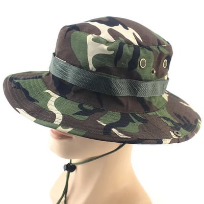 Bucket Hat Safari Boonie šešir Muški Panama Pamuk za ribolov na otvorenom Unisex Ženski ljetni Lovački Bob Zaštita od sunca Vojni Boonie šeširi