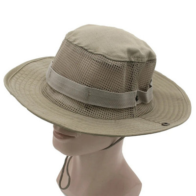 Bucket Hat Safari Boonie šešir Muški Panama Pamuk za ribolov na otvorenom Unisex Ženski ljetni Lovački Bob Zaštita od sunca Vojni Boonie šeširi