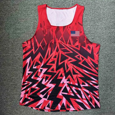 Prekės ženklo „Run Athletics“ sportiniai bėgimo marškinėliai „Speed Singlet“ kūno rengybos marškinėliai, vyriški drabužiai, vaikinų berankovės liemenės.