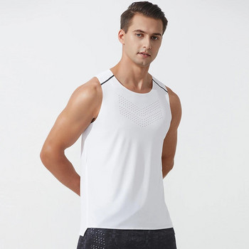 Спортна тениска за бягане Мъжки бързосъхнещи модни мъжки потници без ръкави Тренировъчни горнища Дишащи ризи Тренировъчни жилетки за бодибилдинг