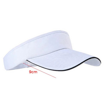 Празна горна шапка с козирка Дамски слънцезащитни шапки Мъжка памучна шапка с гръб Регулируема за бягане Тенис Голф Унисекс