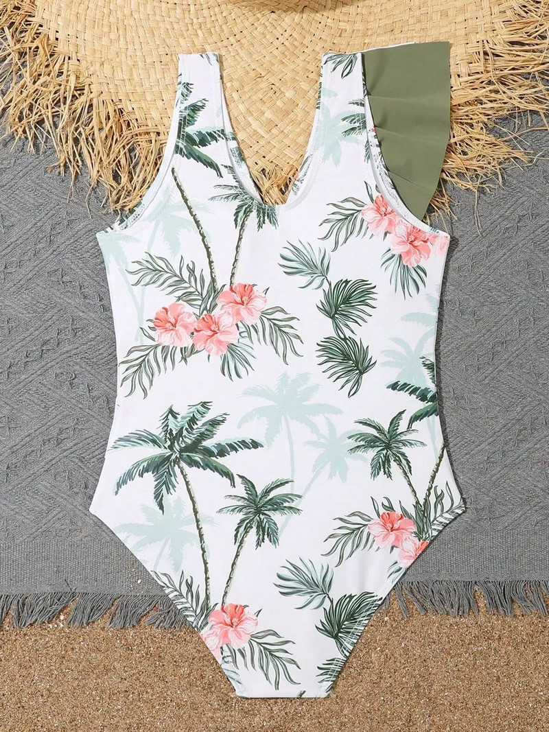 2023 εμπριμέ βολάν για κορίτσια μαγιό One Piece Παιδικά μαγιό Γυναικεία Παιδικά Μπάνιου Μαγιό Μαγιό Ρούχα παραλίας