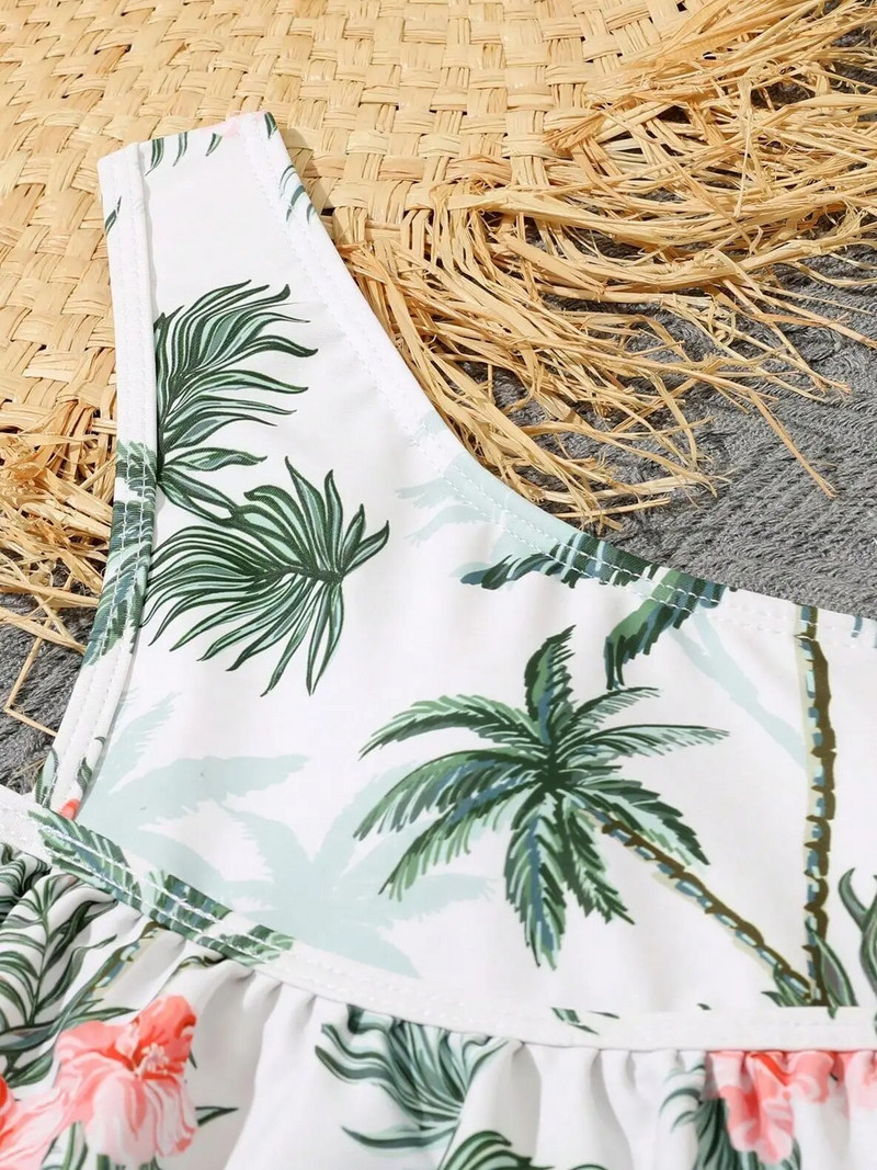 2023 εμπριμέ βολάν για κορίτσια μαγιό One Piece Παιδικά μαγιό Γυναικεία Παιδικά Μπάνιου Μαγιό Μαγιό Ρούχα παραλίας