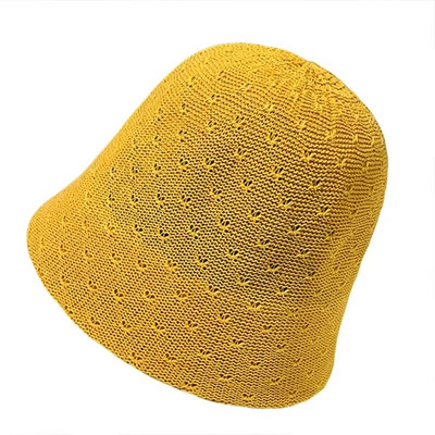 Šuplji pleteni prozračni šešir za žene Modni ribarski šešir ljeto 2023. Dizajnerski šešir crne kape za umivaonik za žene