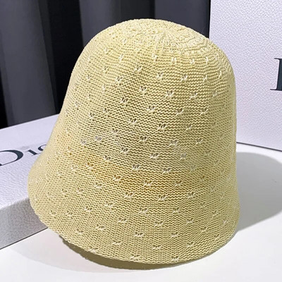 Šuplji pleteni prozračni šešir za žene Modni ribarski šešir ljeto 2023. Dizajnerski šešir crne kape za umivaonik za žene