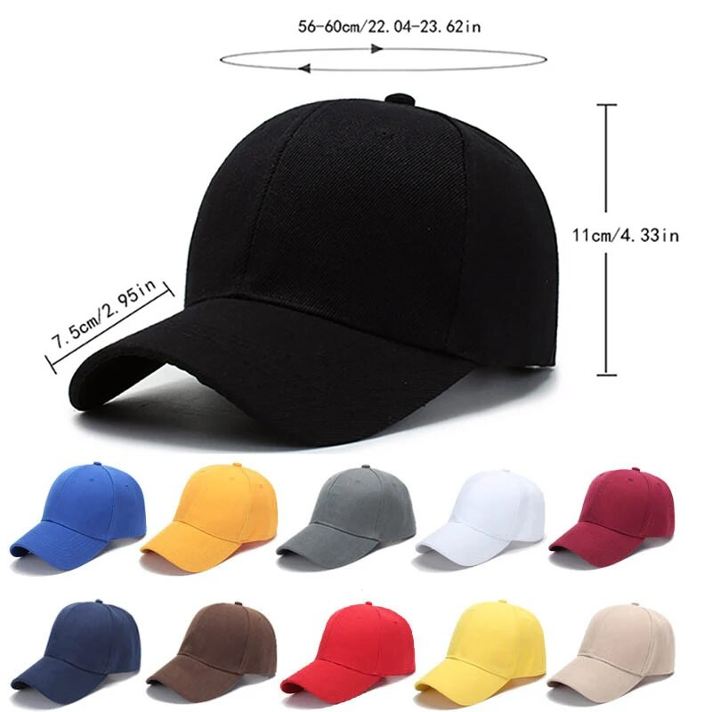 2022. Nova crna kapa Jednobojna bejzbol kapa Snapback Kape Šeširi s kasetama Uklopljeni ležerni hip hop tatin šeširi za muškarce Žene Uniseks