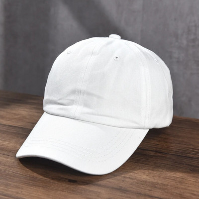 Medvilninė beisbolo kepuraitė, išskalbta audinys, vyriška, moteriška „snapback“ kepurė Vintažinė hiphopo kepuraitė, vienspalvė tėčio kaulo kasetė