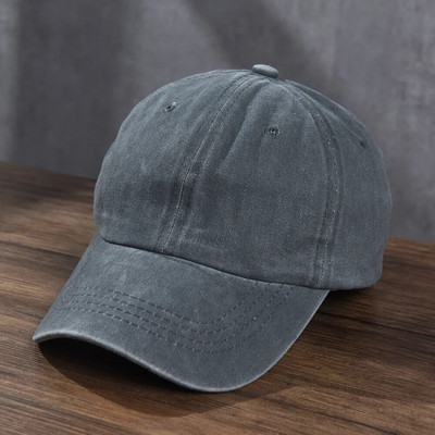 Medvilninė beisbolo kepuraitė, išskalbta audinys, vyriška, moteriška „snapback“ kepurė Vintažinė hiphopo kepuraitė, vienspalvė tėčio kaulo kasetė