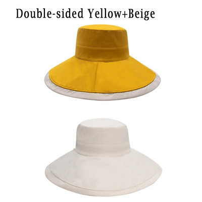 k221 šešir šešir šešir ženski ljetni šešir za sunčanje dvostrani ribarski šešir šešir divlja anti-ultraljubičasta s velikim obodom ženski šešir panama