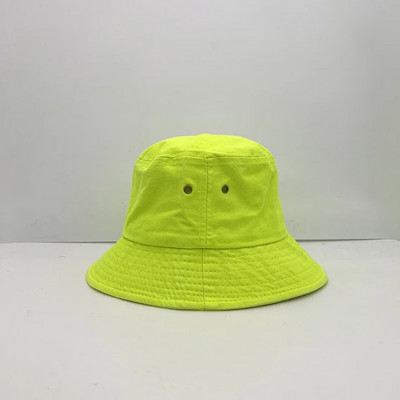Fluorescentno zeleni šešir Four Seasons u boji slatkiša Personalizirani modni stil za ulični ples Ženski i muški ribarski šešir