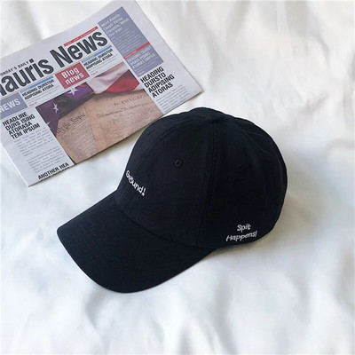 Modna bejzbol kapa s vezom s slovom, uniseks, meki gornji dio, podesiva sportska kapa za sunce, žene, muškarci, ležerne hip-hop kape za tate