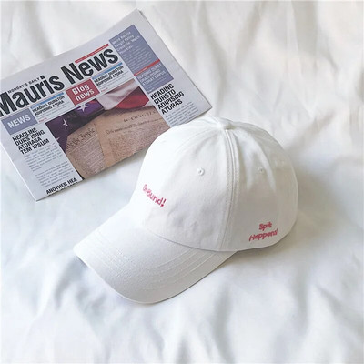 Modna bejzbol kapa s vezom s slovom, uniseks, meki gornji dio, podesiva sportska kapa za sunce, žene, muškarci, ležerne hip-hop kape za tate