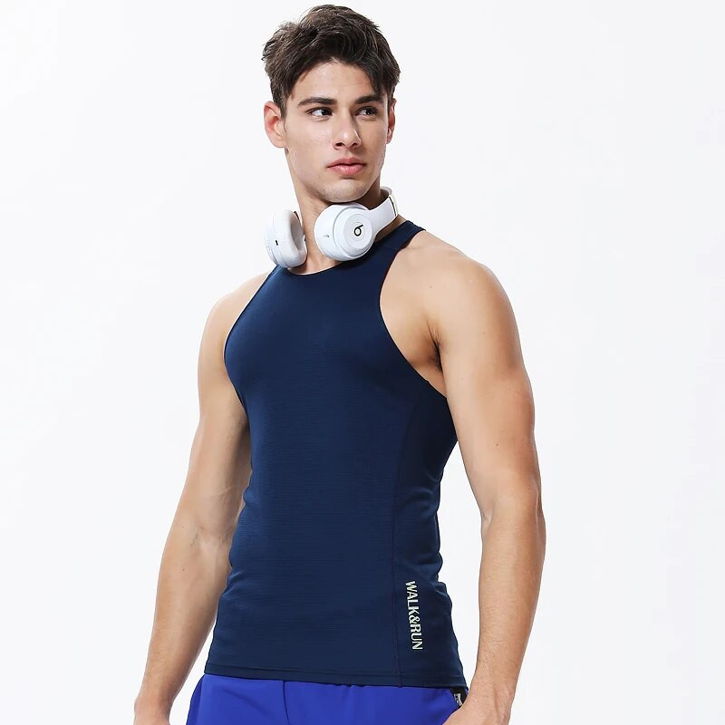 Prsluk za trčanje Dry Fit Trening Vježba u teretani Muška majica bez rukava Fitness Usko sportsko odijelo Bodybuilding Majica bez rukava Crossfit