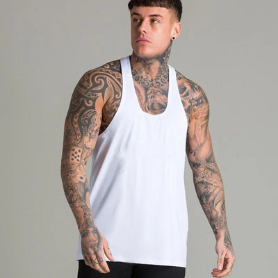 Muška ležerna modna majica bez rukava Pamučna majica bez rukava za vježbanje u teretani Ljetna odjeća Muška duga majica bez rukava Hip hop prsluk