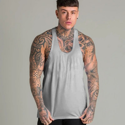 Muška ležerna modna majica bez rukava Pamučna majica bez rukava za vježbanje u teretani Ljetna odjeća Muška duga majica bez rukava Hip hop prsluk