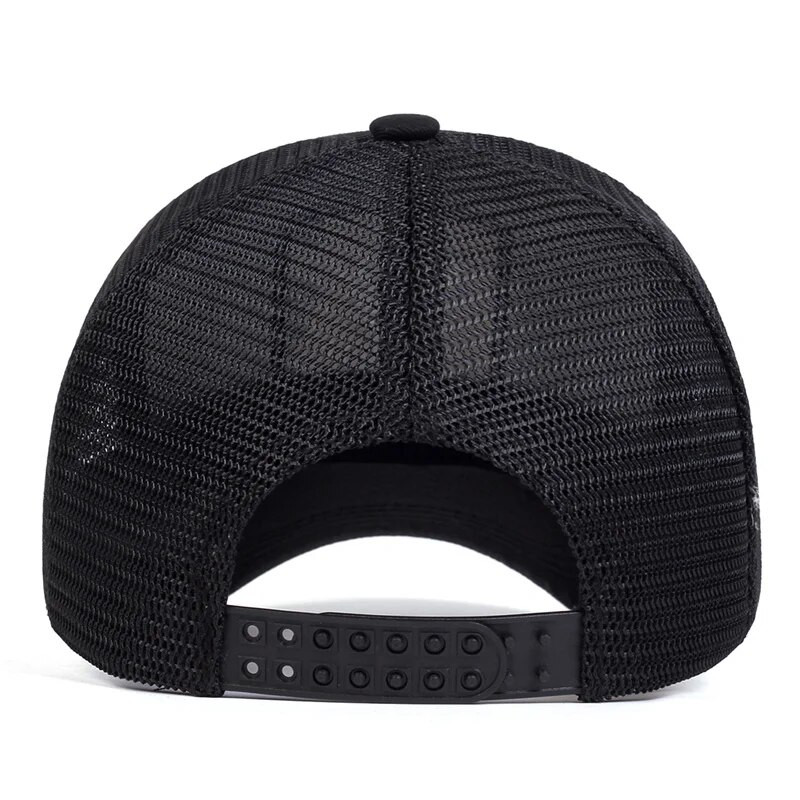 Unisex Snapback kape, muški prozračni mrežasti šeširi za žene, bejzbolska kapa s vezom i medvjedom, muški pamučni hip-hop šešir od kostiju
