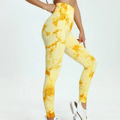 Tie Dye joga tajice Ženske bešavne push up tajice s visokim strukom Brzo sušeće odjeća za trčanje u teretani Hlače za podizanje stražnjice Tajice za vježbanje