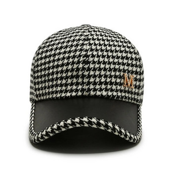 Μάρκα FS Βρετανικά καρό καπέλα μπέιζμπολ για άντρες Πολυτελές γυναικείο καπέλο σχεδιαστή άνοιξη καφέ Houndstooth καπέλο καπέλο κασκέτα Homme
