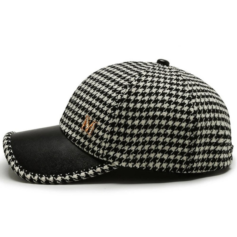 Marka FS Britanske karirane bejzbol kape za muškarce Luksuzne ženske dizajnerske kape Proljetno smeđa šešir s trakom Casquette Homme