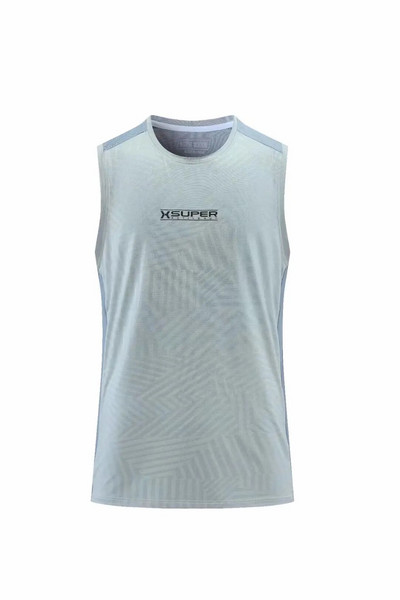 Muški prsluk za trčanje Nova ljetna majica bez rukava za vježbanje u teretani Ledena svilena majica bez rukava za fitness, bodybuilding, elastična labava majica za trening