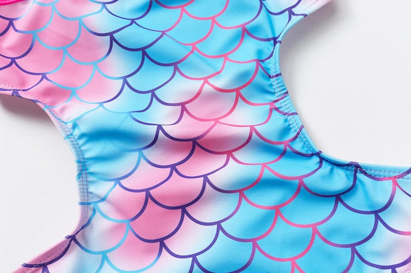 3–10 metų mergaičių maudymosi kostiumėlis, 2023 m. undinė, vientisas maudymosi kostiumėlis, vaikiškas maudymosi kostiumėlis