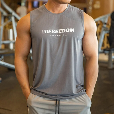 2023 m. Vyriški kūno rengybos salės Vyriški sportiniai marškinėliai be rankovių Vyriški, kvėpuojantys sportinė liemenė Apatiniai marškinėliai Sporto salės Bėgimo liemenė vyrams