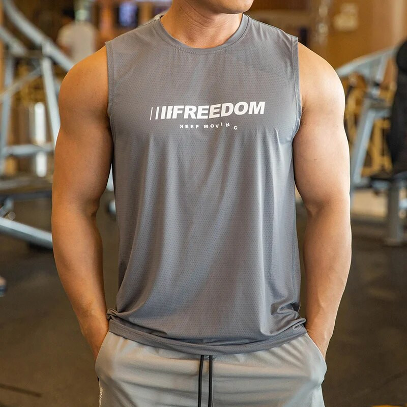 2023 m. Vyriški kūno rengybos salės Vyriški sportiniai marškinėliai be rankovių Vyriški, kvėpuojantys sportinė liemenė Apatiniai marškinėliai Sporto salės Bėgimo liemenė vyrams