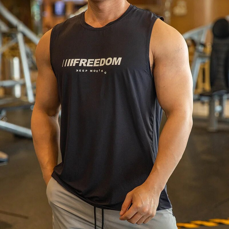 2023 m. Vyriški kūno rengybos salės Vyriški sportiniai marškinėliai be rankovių Vyriški, kvėpuojantys sportinė liemenė Apatiniai marškinėliai Sporto salės Bėgimo liemenė vyrams