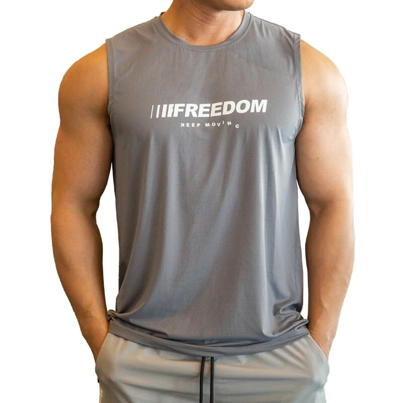 2023 m. Vyriški kūno rengybos salės Vyriški sportiniai marškinėliai be rankovių Vyriški, kvėpuojantys sportinė liemenė Apatiniai marškinėliai Sporto salės Bėgimo liemenė vyrams