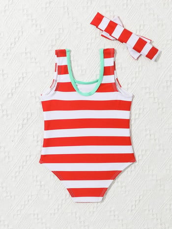 9M-3Y Summer baby printing μαγιό για κορίτσια Skinny Ολόσωμο μαγιό μπικίνι παραλίας Χαριτωμένα παιδικά ρούχα για κολύμπι