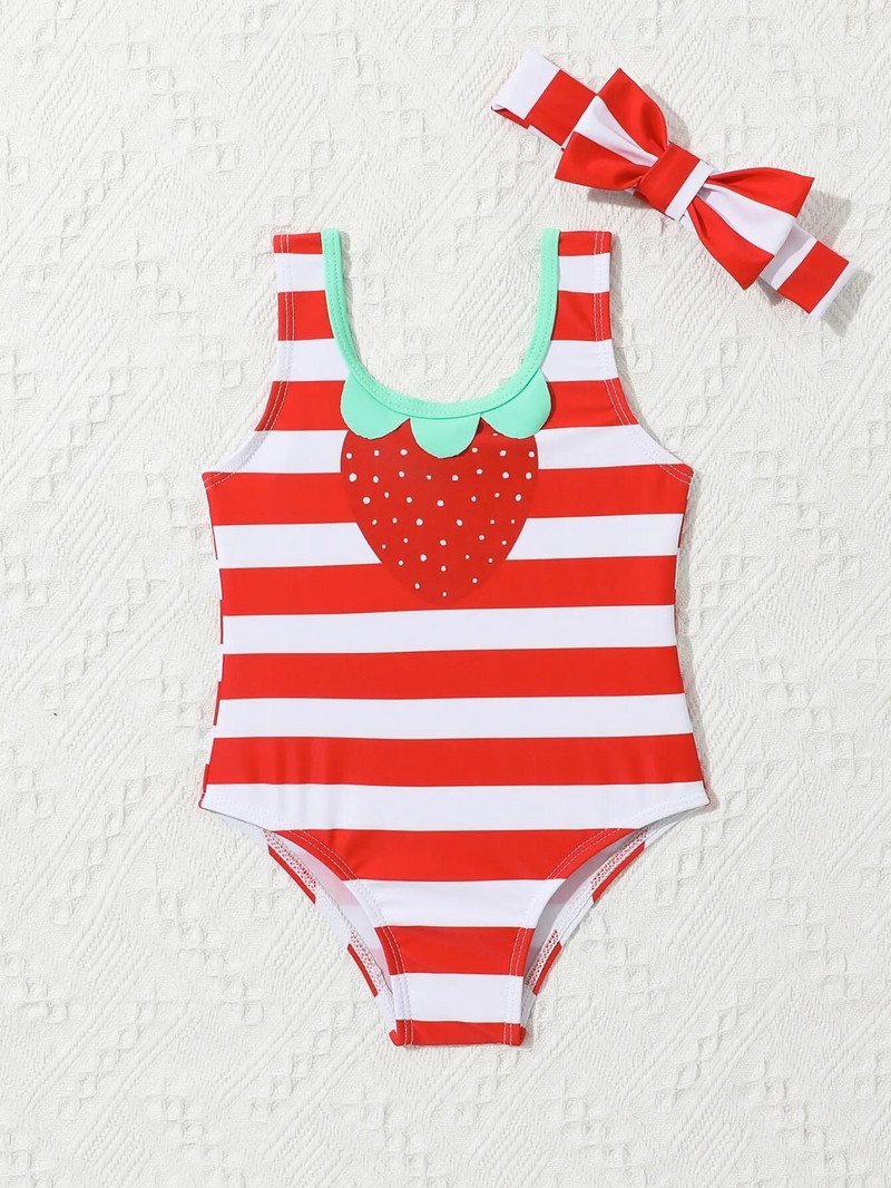 9M-3Y Ljetni dječji kupaći kostim s printom za djevojčice Mršavi jednodijelni kupaći kostimi za plažu Slatka dječja kupaća odjeća