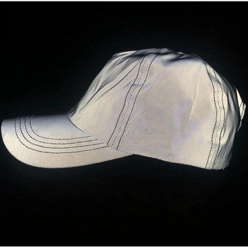 Висококачествена лека отразяваща светеща шапка за мъже Спорт на открито и свободно време Хип-хоп бейзболна шапка Сива дамска козирка за слънце