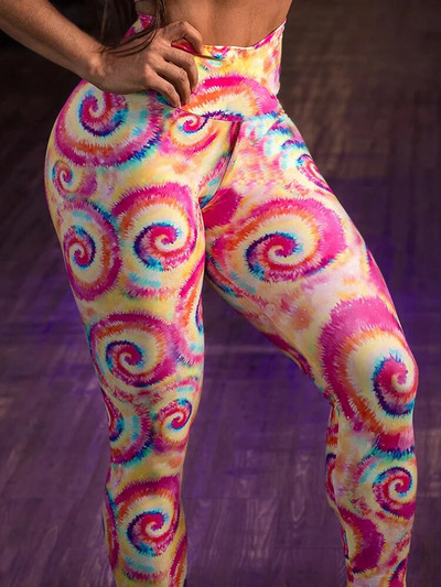 Naiste treeningsukkpüksid Joogapüksid Jõusaal Sörkimine Armastus Digitrükitud säärised Komplektid Push Up Fitness Retuusid Riietus Spordirõivad