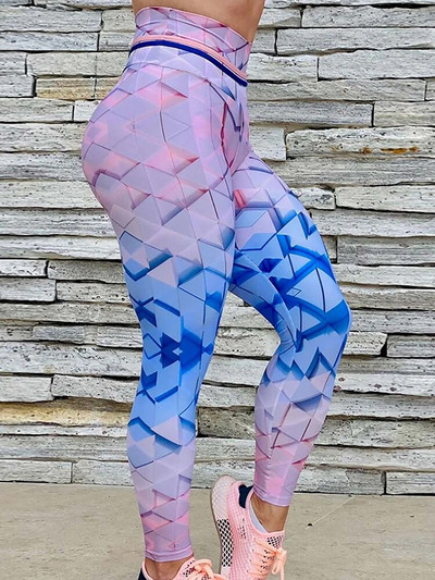 Naiste treeningsukkpüksid Joogapüksid Jõusaal Sörkimine Armastus Digitrükitud säärised Komplektid Push Up Fitness Retuusid Riietus Spordirõivad